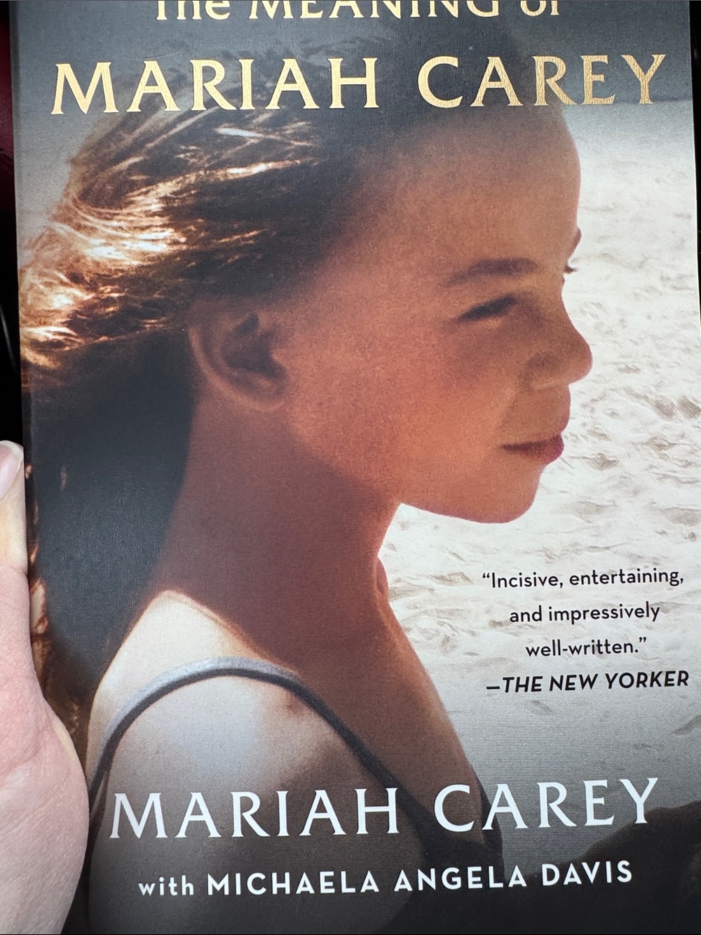The Meaning of Mariah Carey by Mariah Carey (soft cover ) - Beige & Black Cover
